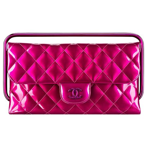 chanel sequin bag pink|Chanel quilted clutch.